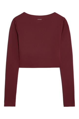 Crop Top - Bordeauxrood