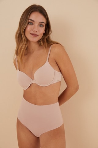Slip met hoge taille - Roze