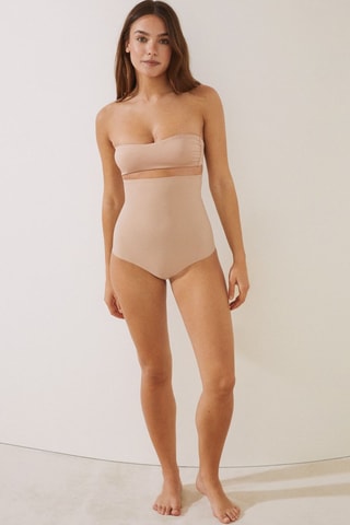 Slip met hoge taille - Beige
