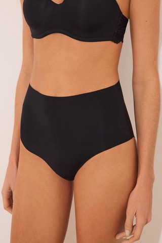 Slip met hoge taille - Zwart