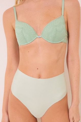 Slip met hoge taille - Zeegroen