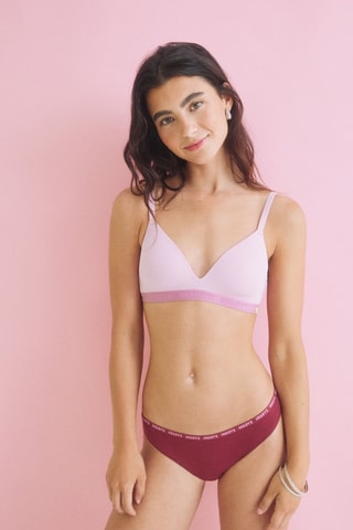 3 Slips - Bordeauxrood en Roze