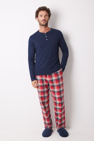 Pyjama - Marineblauw en Rood