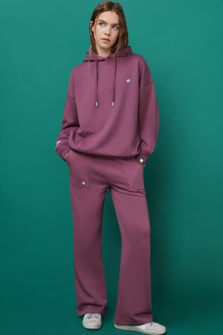 Sweater met Capuchon - Paars en Roze