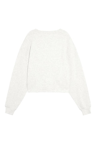 Sweater - Gemêleerd Lichtgrijs