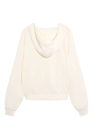 Sweater Relaxed Fit met Capuchon - Ecru