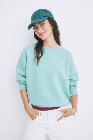 Fleece Sweater - Zeegroen