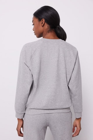 Fleece Sweater - Gemêleerd Grijs