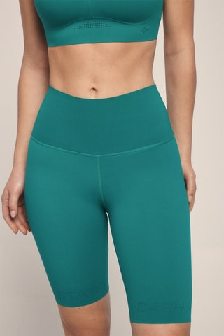 Wielrenbroekje hoge taille - Pauwblauw