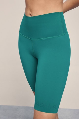 Wielrenbroekje hoge taille - Pauwblauw