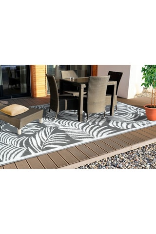 Tapis d'extérieur Hawai - Gris - 370 x 270 cm