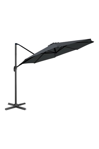 Parasol rond 360° - Déporté, housse et pied