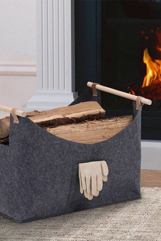 Sac de transport pour bûches - Gris