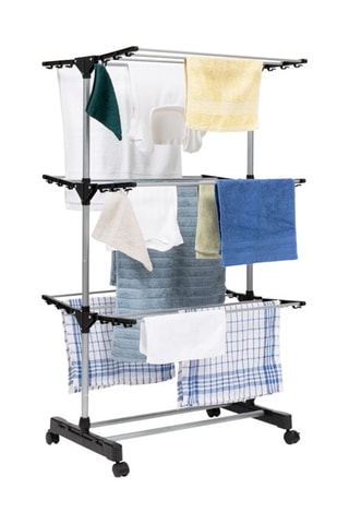 Séchoir Néo noir 3 niveaux - 16m d'étendage