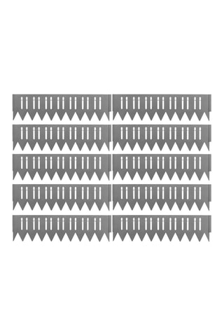 10 bordurettes stop herbe - 50 x 5,5 x 13,6 cm