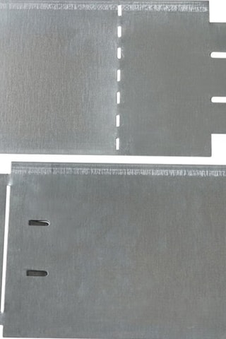 5 bordurettes en acier - 100 x 12 cm