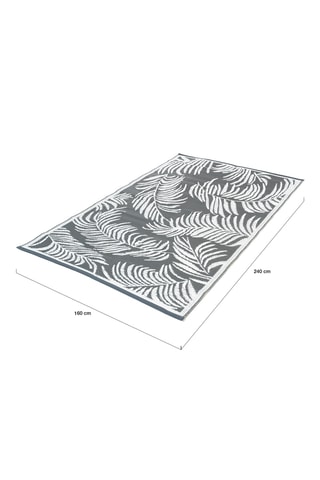 Tapis extérieur rectangulaire Hawaï - Gris - 160 x 240 cm
