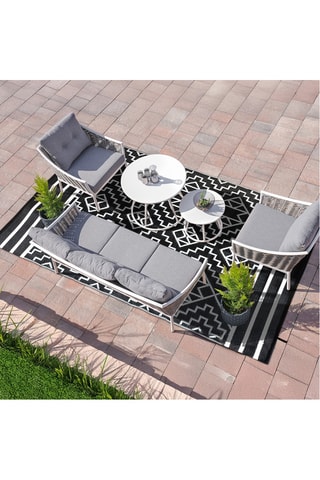 Tapis extérieur rectangulaire Inca - Noir - 160 x 240 cm