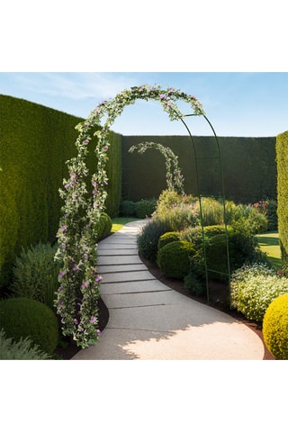 2 arches de jardin - Vert - 150 x 40 x 235 cm