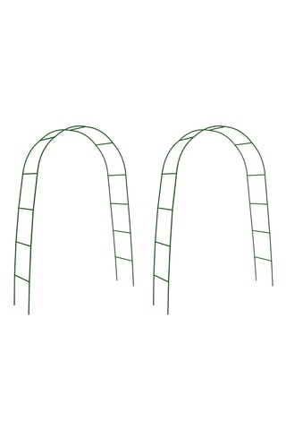 2 arches de jardin - Vert - 150 x 40 x 235 cm