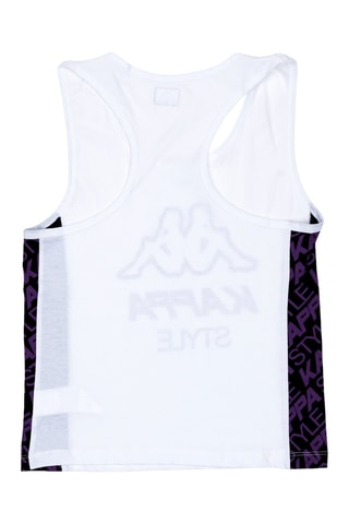 Camiseta de tirantes y short  - Blanco, negro y violeta