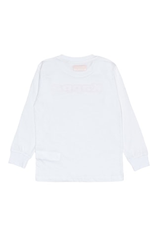 Camiseta - Blanco y naranja