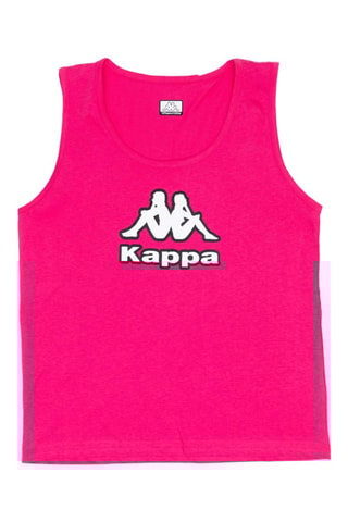 Camiseta de tirantes  - Blanco, negro y rosa