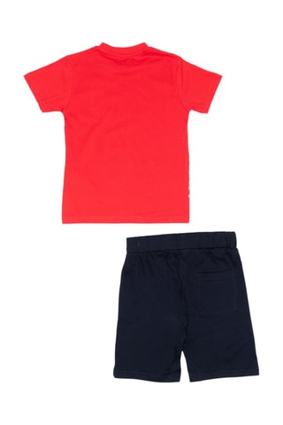 Camiseta - Blanco, negro y rojo