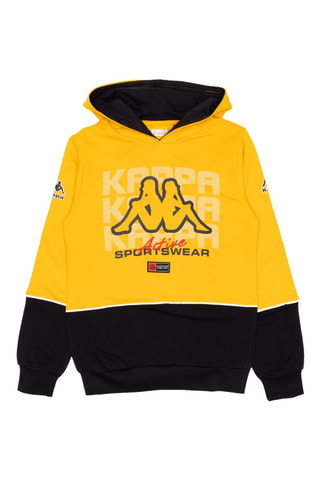 Conjunto de sudadera con capucha y pantalón de chándal  - Negro y amarillo