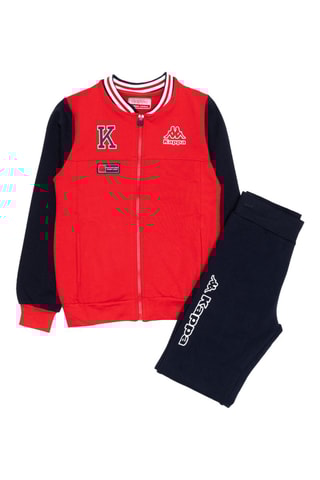 Conjunto de chaqueta y pantalón de chándal  - Rojo y azul