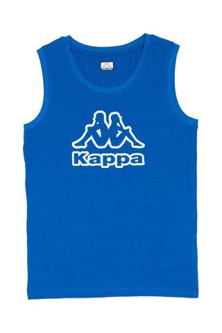 Camiseta de tirantes  - Blanco y azul