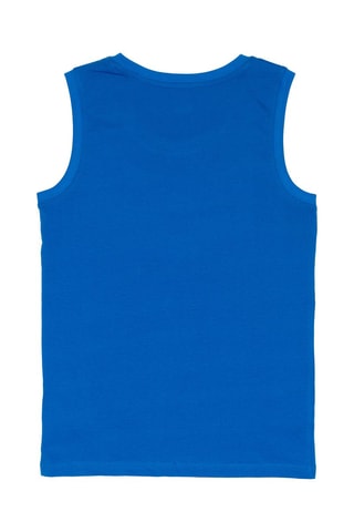 Camiseta de tirantes  - Blanco y azul