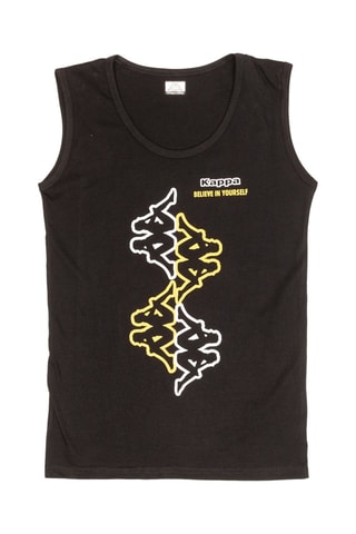 Camiseta de tirantes y short  - Blanco, negro y amarillo