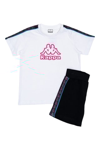 Camiseta - Blanco, negro y rosa