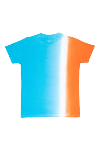 Camiseta - Blanco, azul y naranja