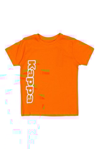 Camiseta - Blanco y naranja