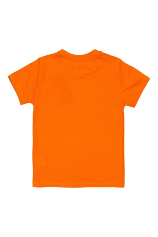 Camiseta - Blanco y naranja
