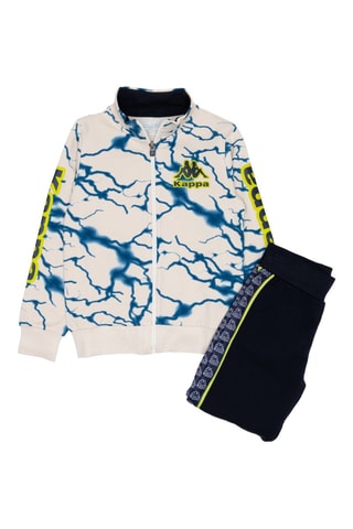 Conjunto de chaqueta y pantalón de chándal  - Blanco y negro