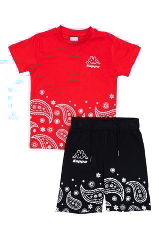 Camiseta - Blanco, negro y rojo