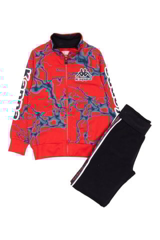 Conjunto de chaqueta y pantalón de chándal  - Negro y rojo