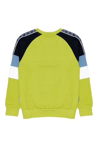 Conjunto de sudadera y pantalón de chándal  - Azul y verde