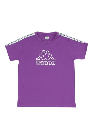 Camiseta - Blanco y violeta