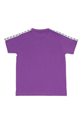 Camiseta - Blanco y violeta