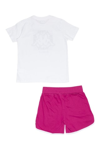 Camiseta - Blanco y rosa