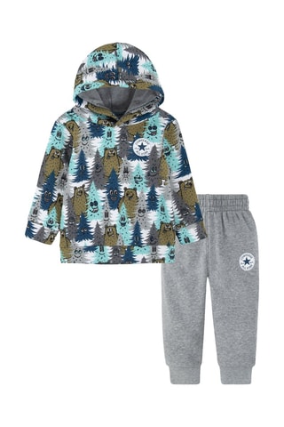 Felpa e pantaloni sportivi - Blu e grigio