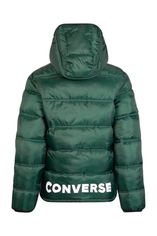 Piumino con cappuccio  - Verde