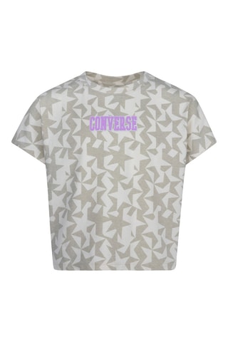 T-shirt   - Grigio e viola