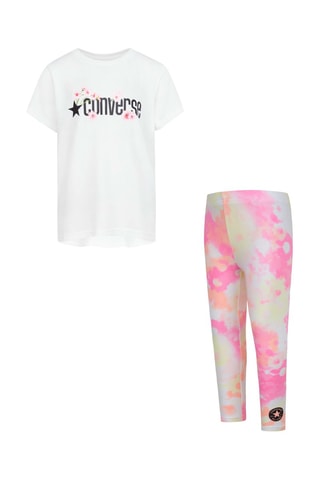 T-shirt - Nero, giallo e rosa