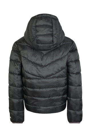 Piumino con cappuccio   - Nero