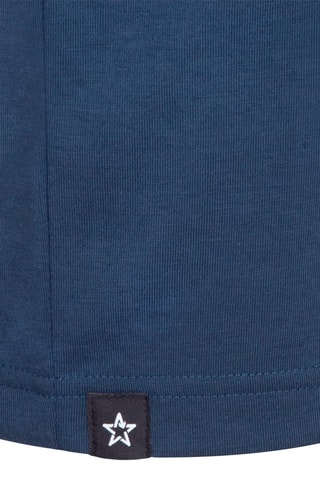 T-shirt   - Blu e bianco